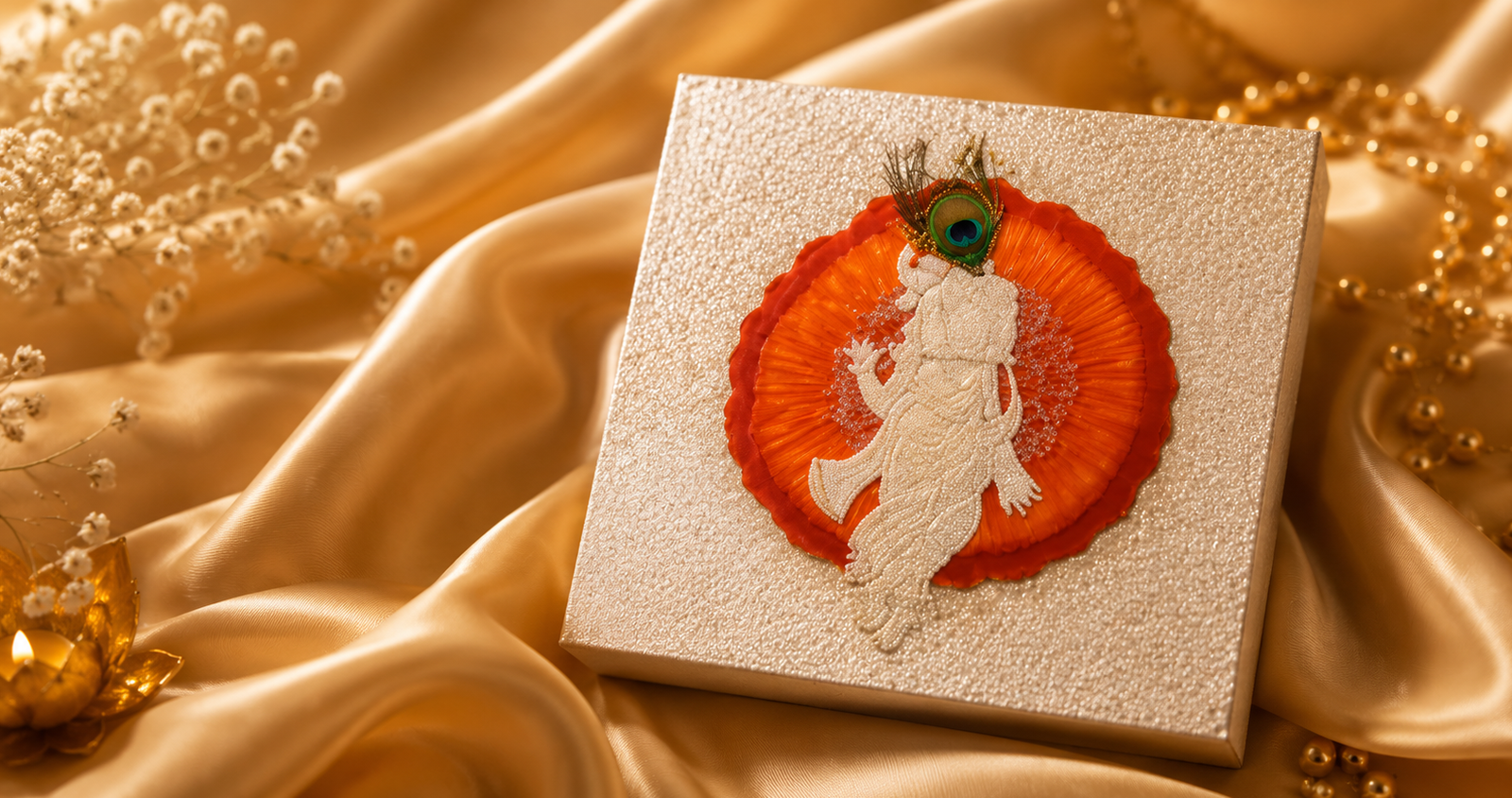 Baby Krishna Decorative Box